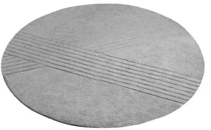 Woud Kyoto Rundt Guldtæppe 250 Grå